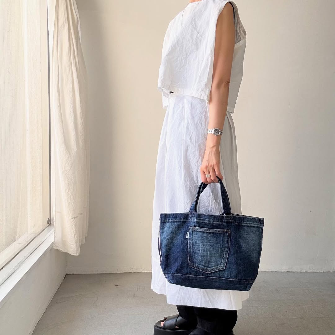R&D.M.Co デニムトートバッグ