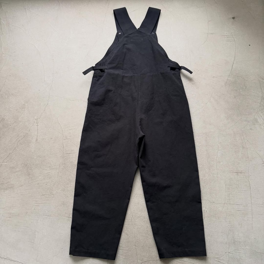 atelier naruse コットンリネンスラブオーバーオール