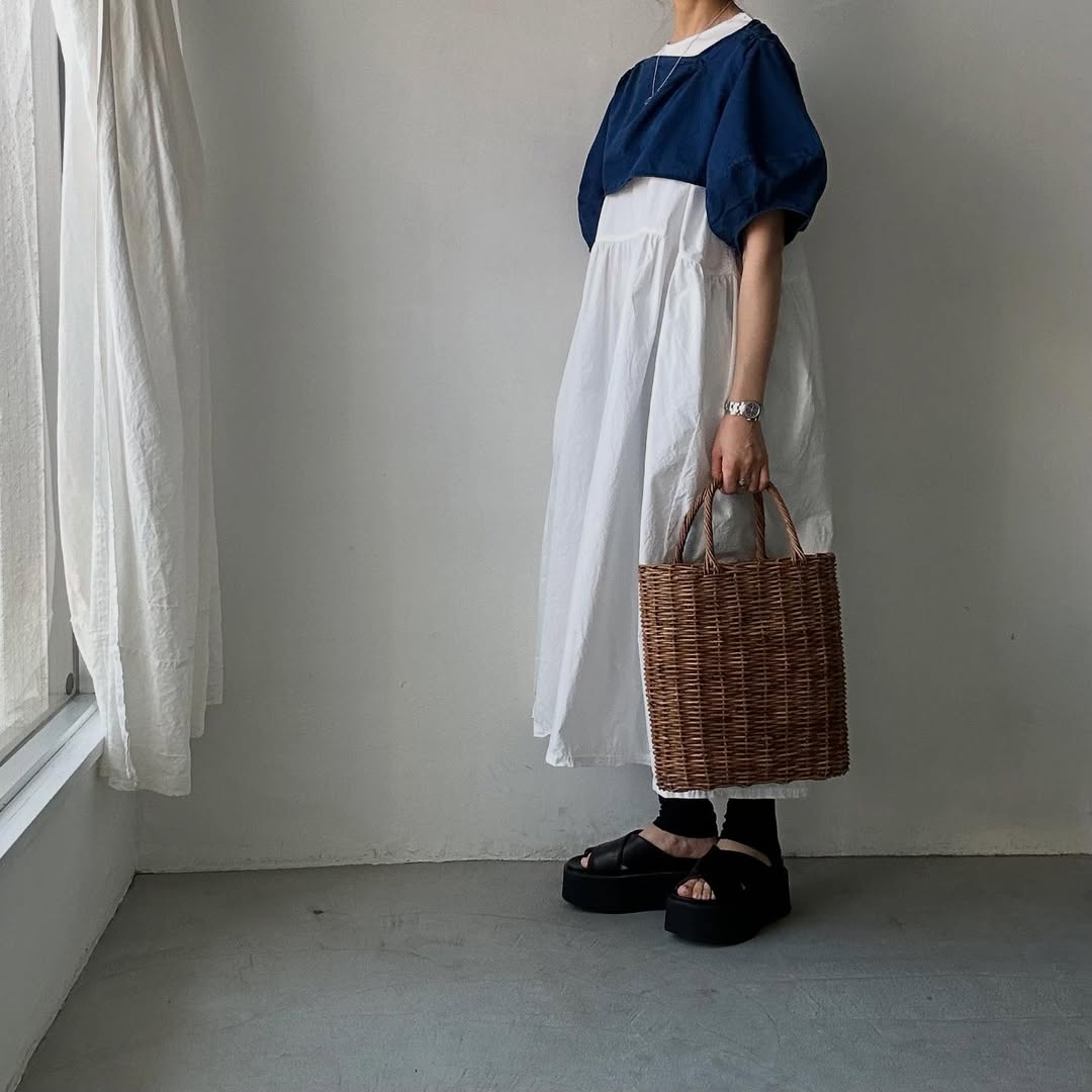 R&D.M.Co ライトオンスデニムプルオーバーボレロ
