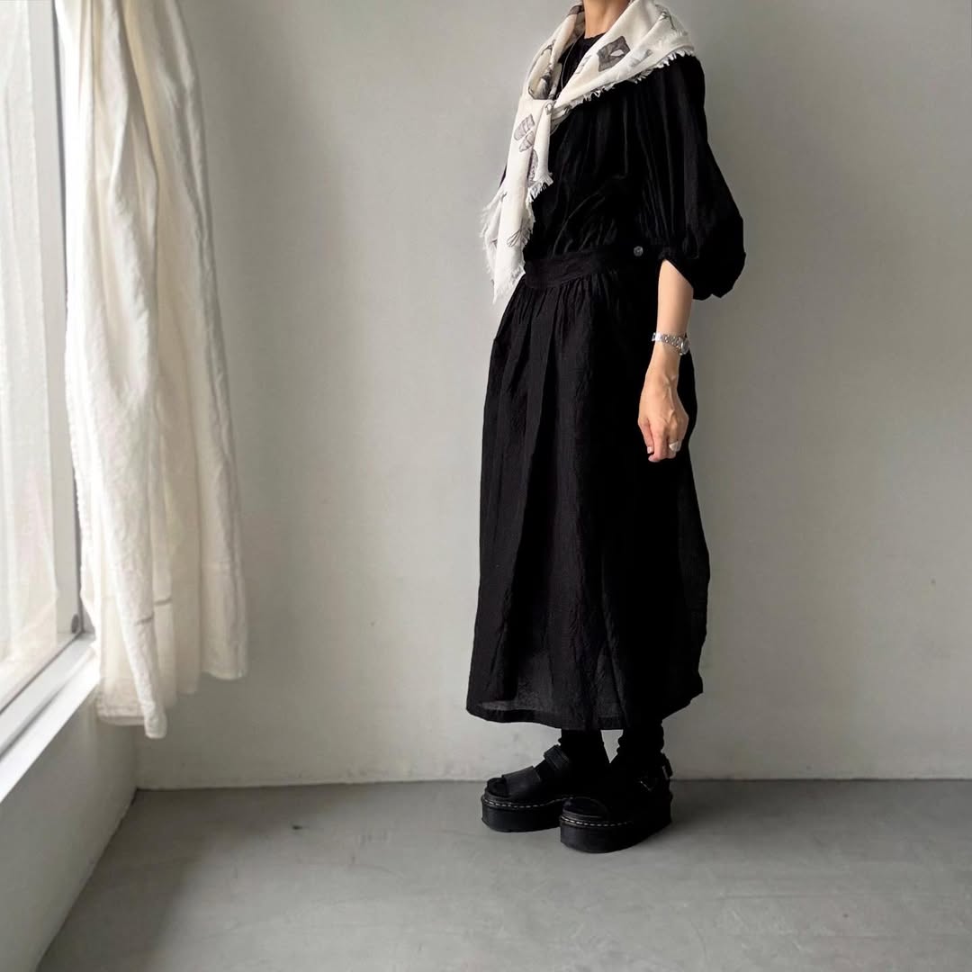 R&D.M.Co グレートグリーンサムガーゼショール