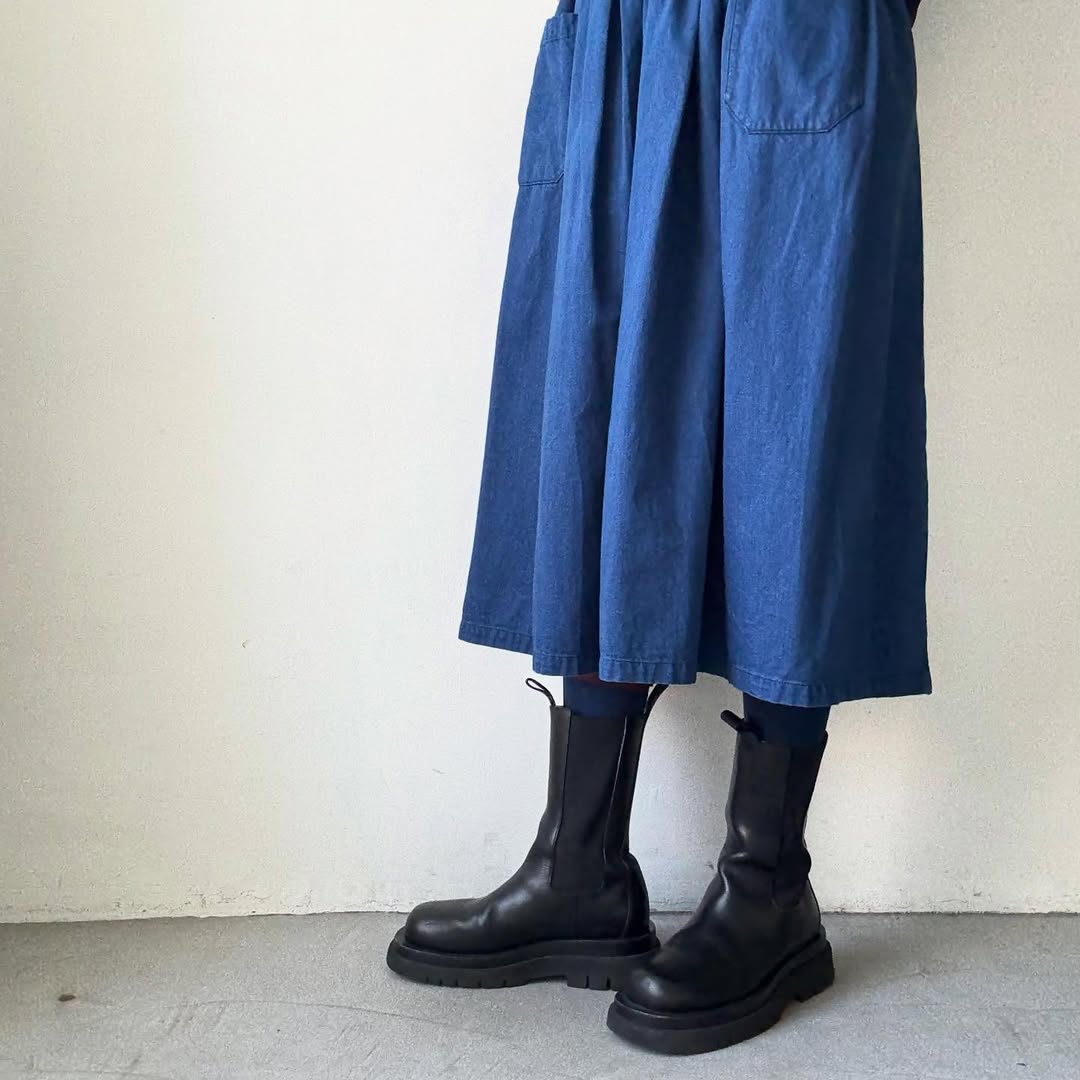 KURI BOTELLA ミズタマハイソックス ネイビー