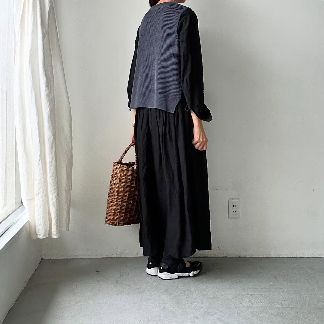 TORICI ツイストワッフルベスト アッシュグレー