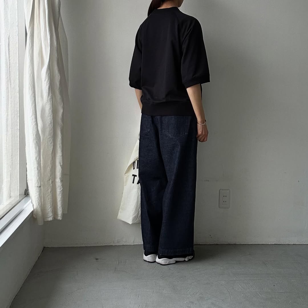 atelier naruse オーガニックコットン半袖スウェットシャツ