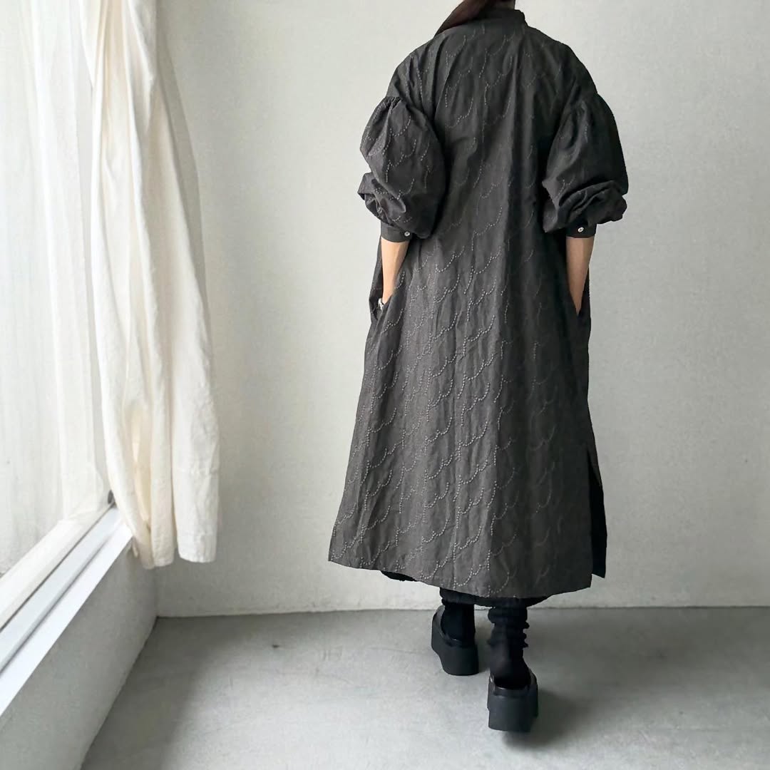 kijinokanosei フラクタルシャツドレス