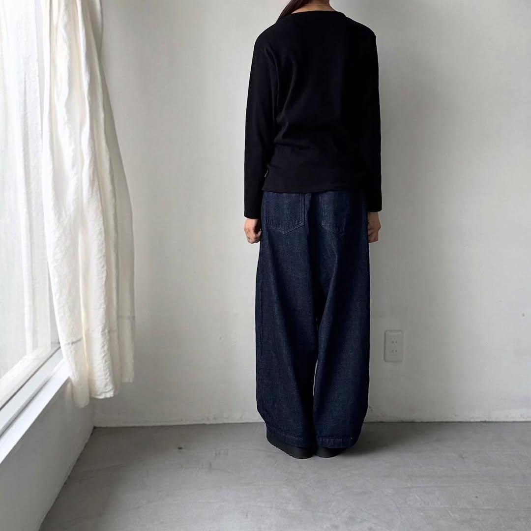 homspun プライス長袖プルオーバー ブラック