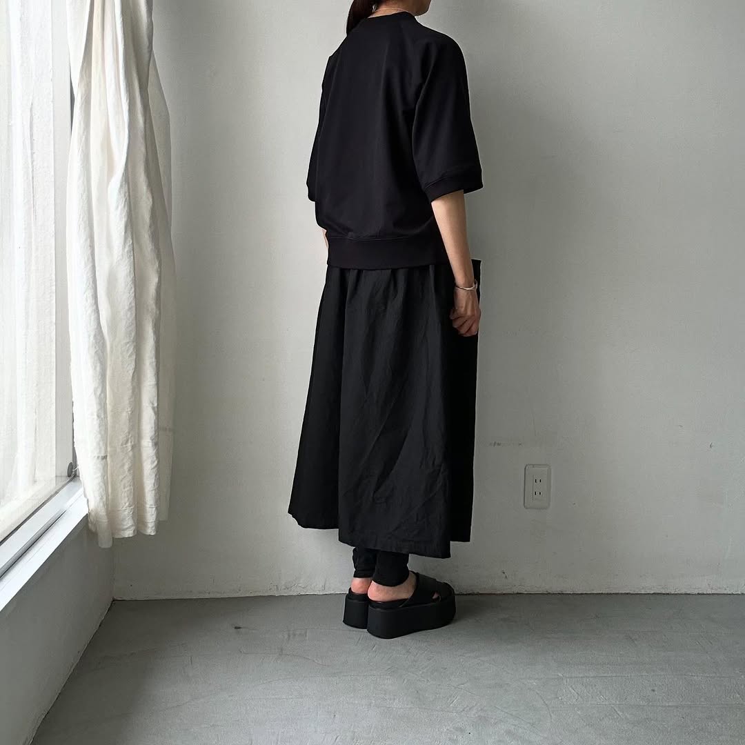 atelier naruse オーガニックコットン半袖スウェットシャツ