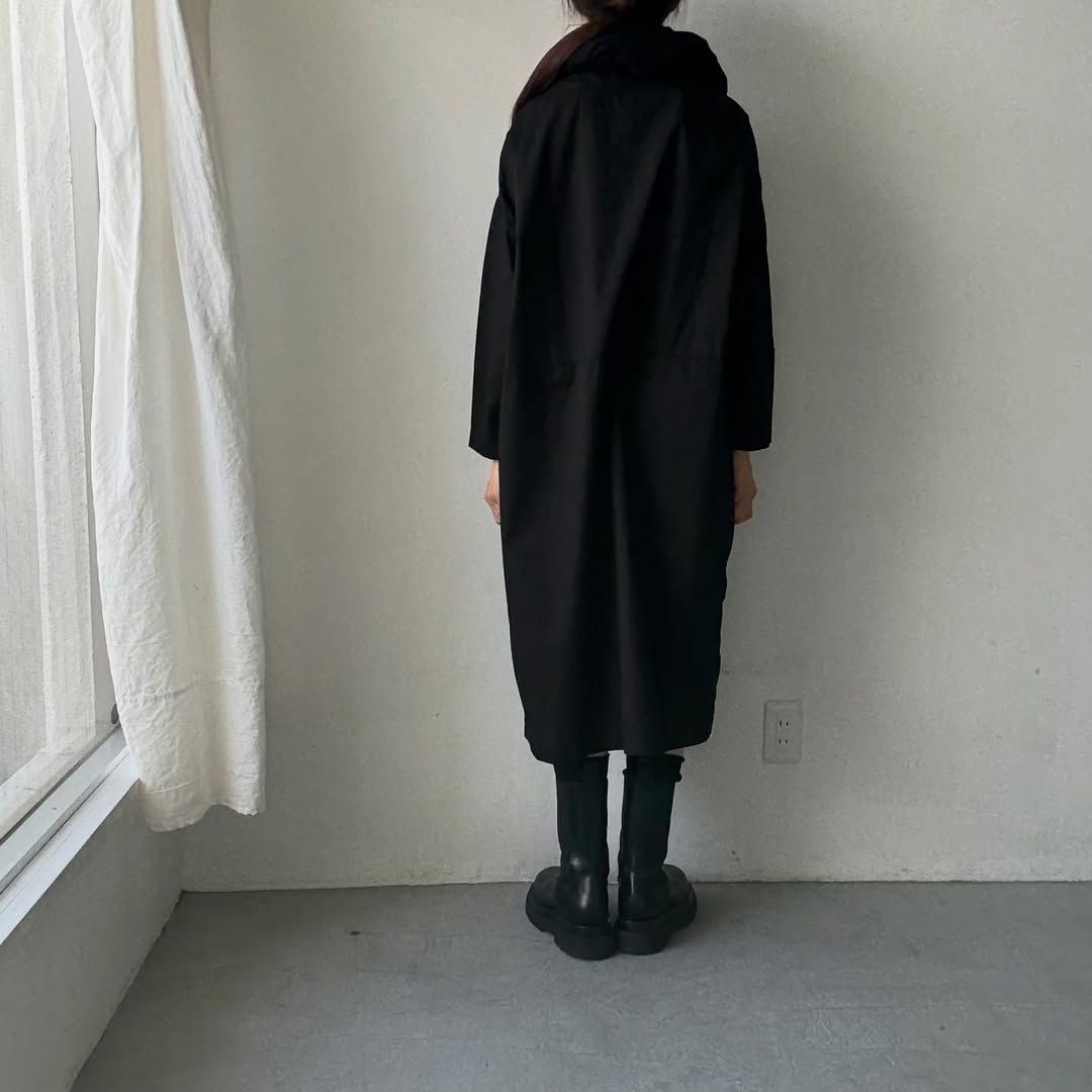 jujudhau コットンツイルイージードレス