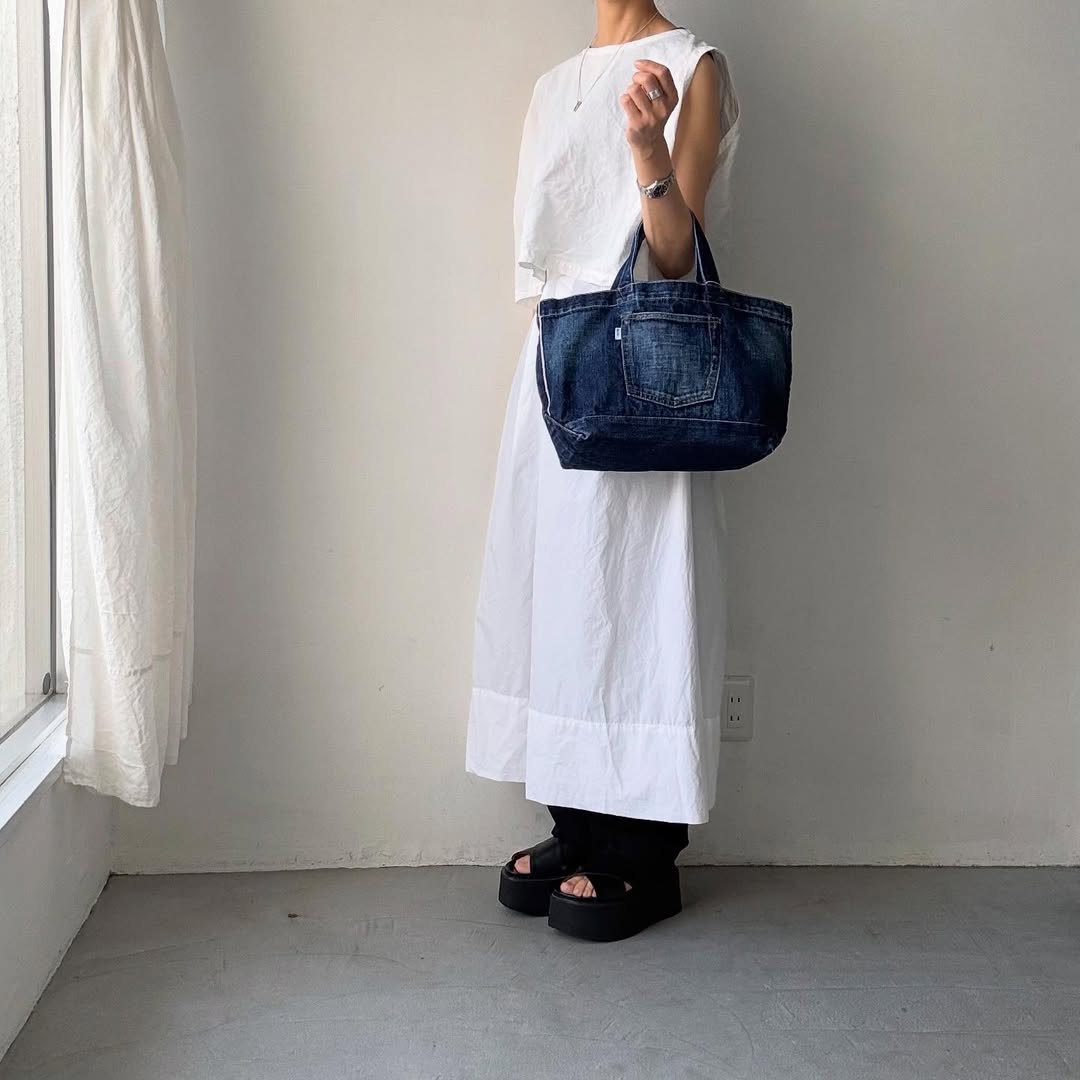 R&D.M.Co デニムトートバッグ