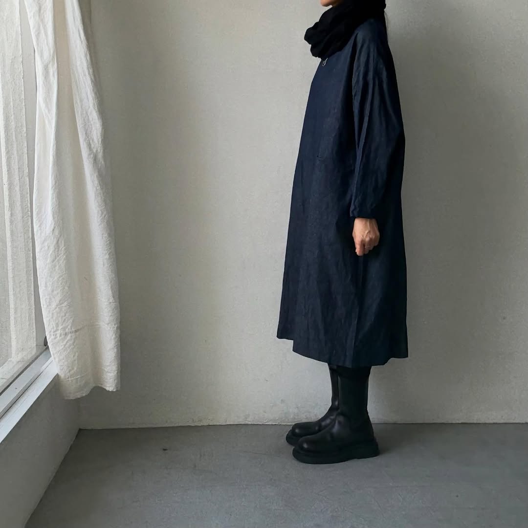 jujudhau デニムイージードレス