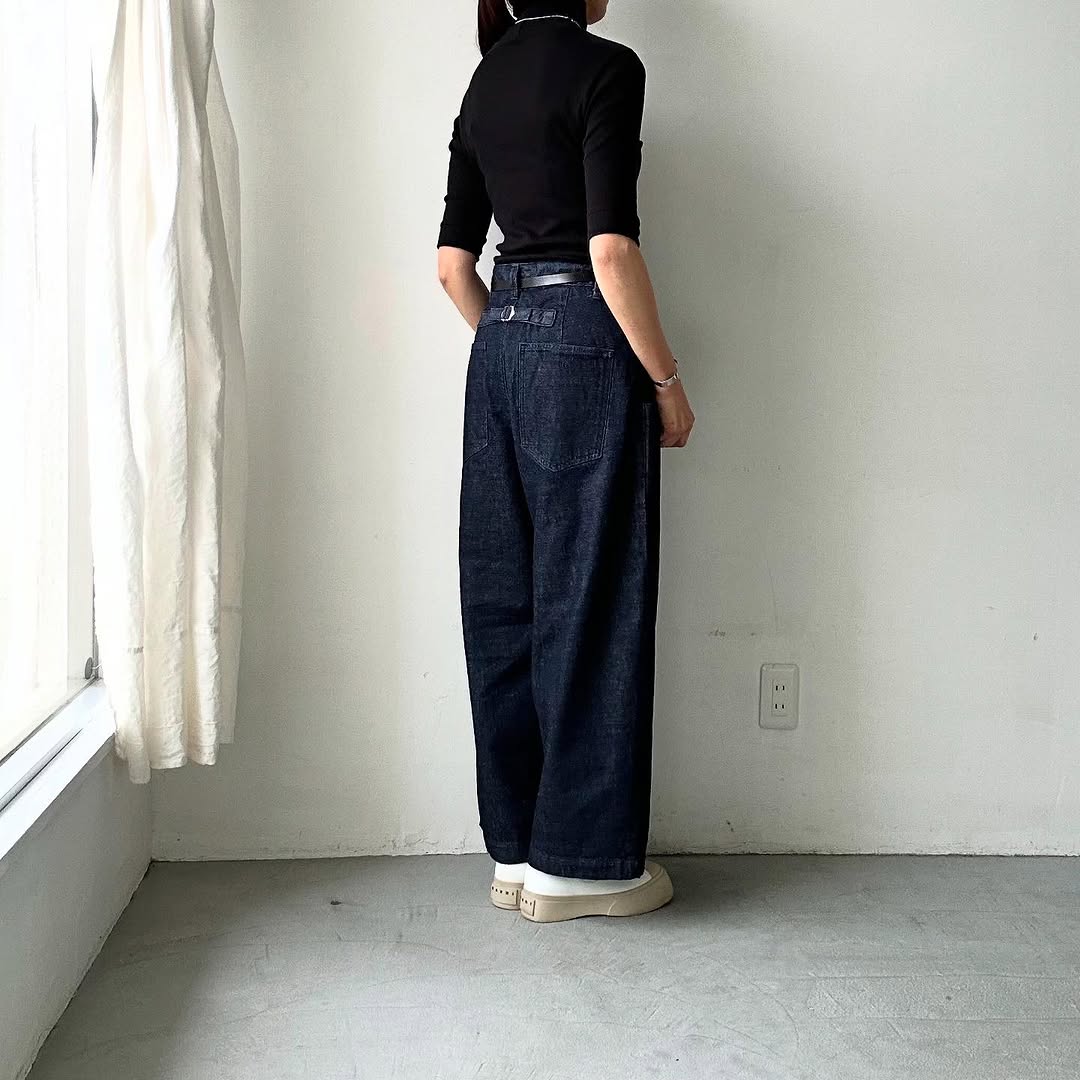 atelier naruse コットンデニムタックパンツ size 1
