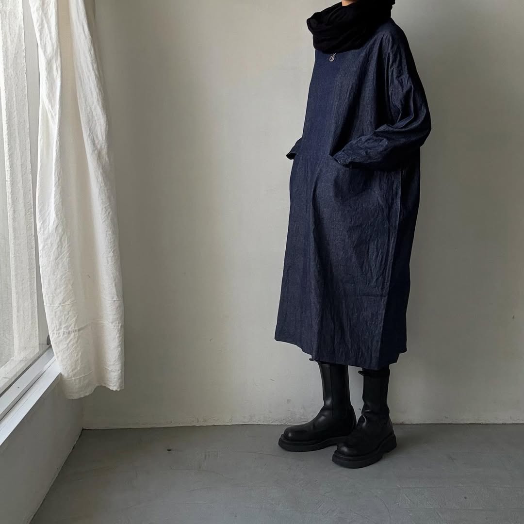 jujudhau デニムイージードレス