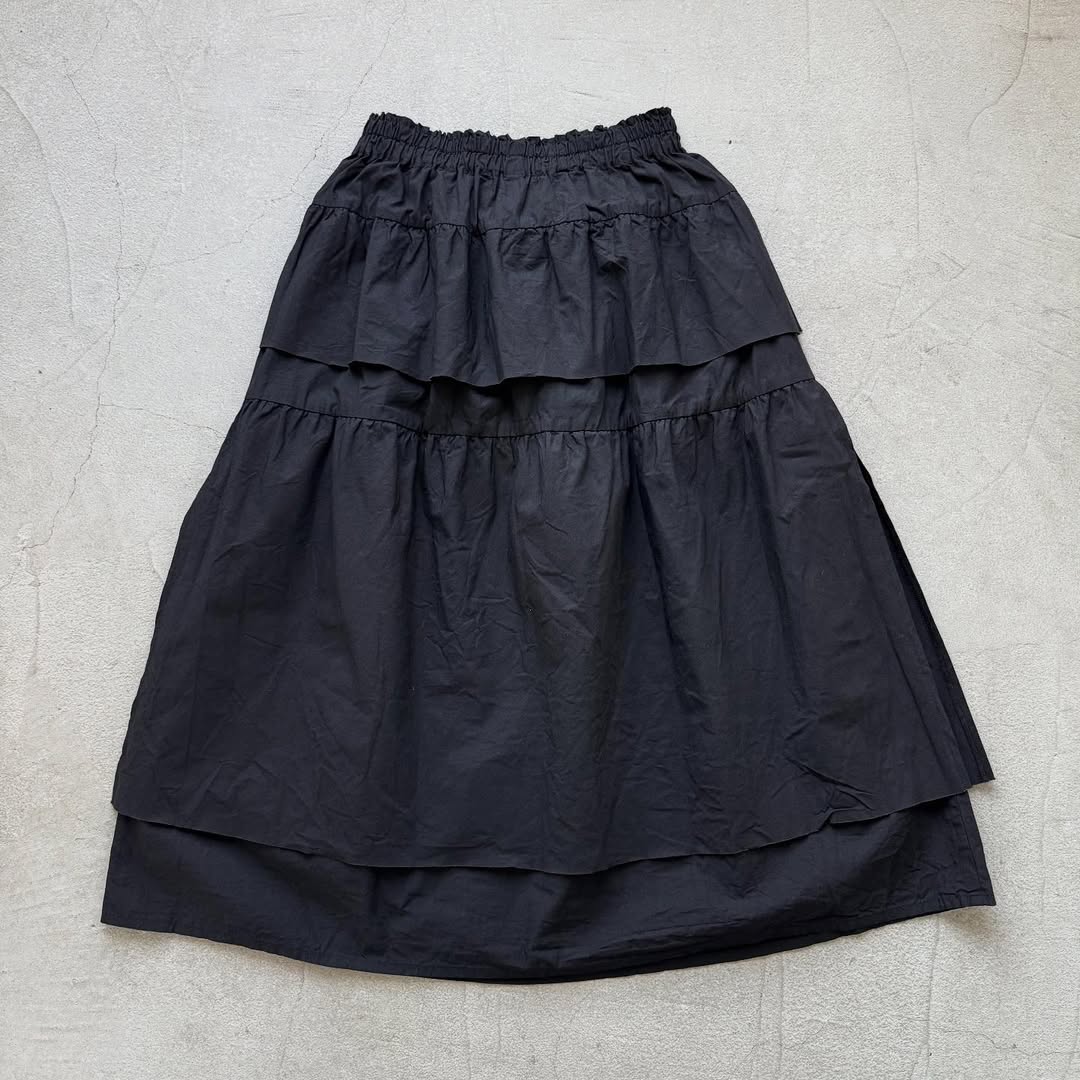 homspun ライトオンスシャンブレーティアードスカート