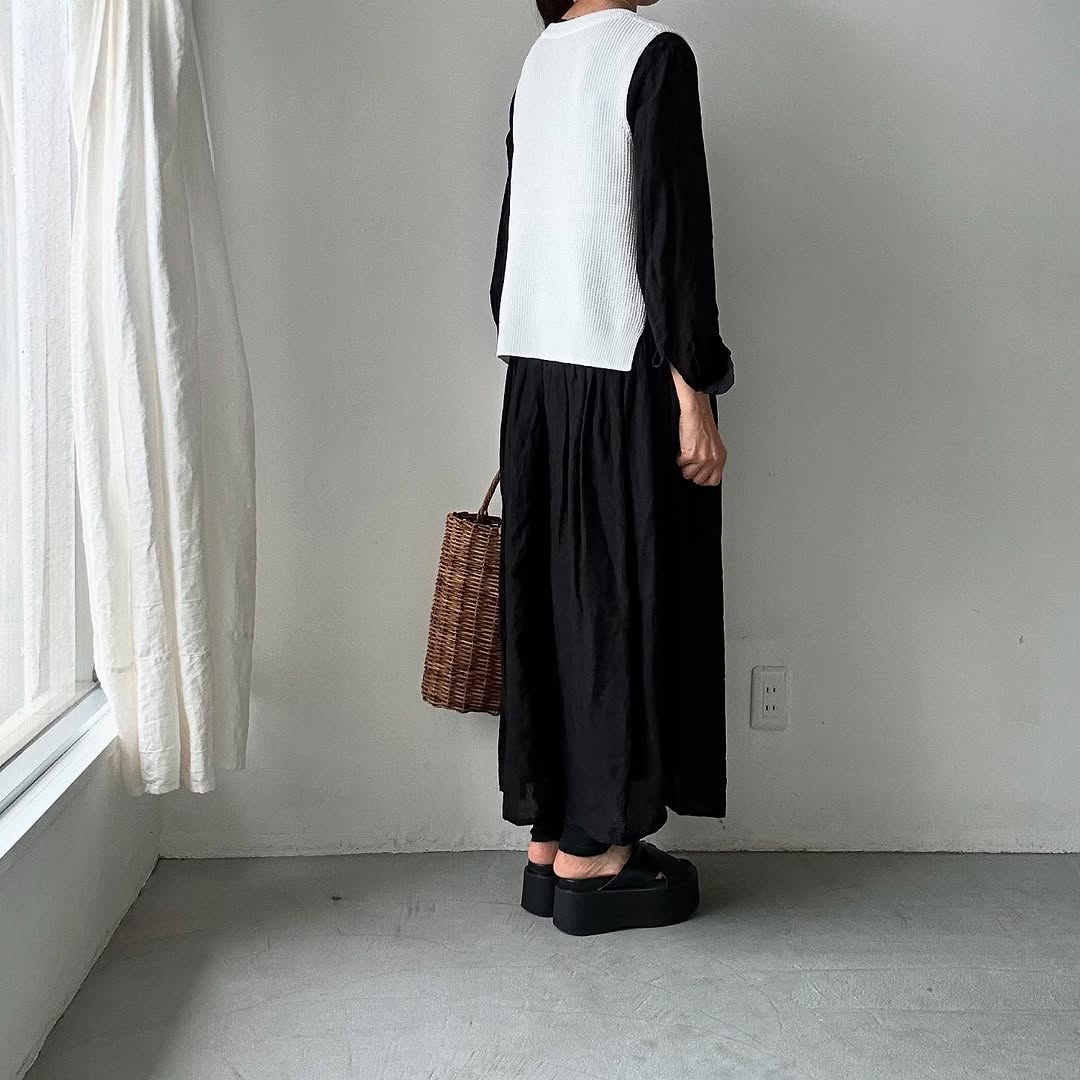 TORICI ツイストワッフルベスト ホワイト