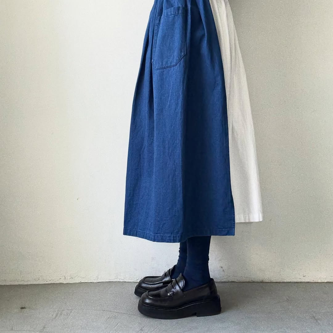 KURI BOTELLA ミズタマハイソックス ネイビー
