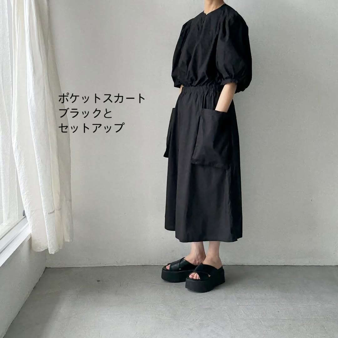 R&D.M.Co ガーメントダイタイプライタービッグバルーンスリーブブラウス ブラックS