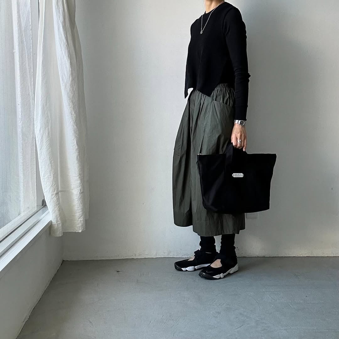 R&D.M.Co トートバッグ(ファスナー付) ブラック
