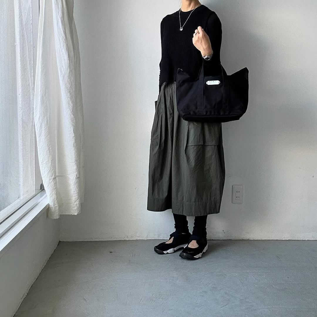 R&D.M.Co トートバッグ(ファスナー付) ブラック