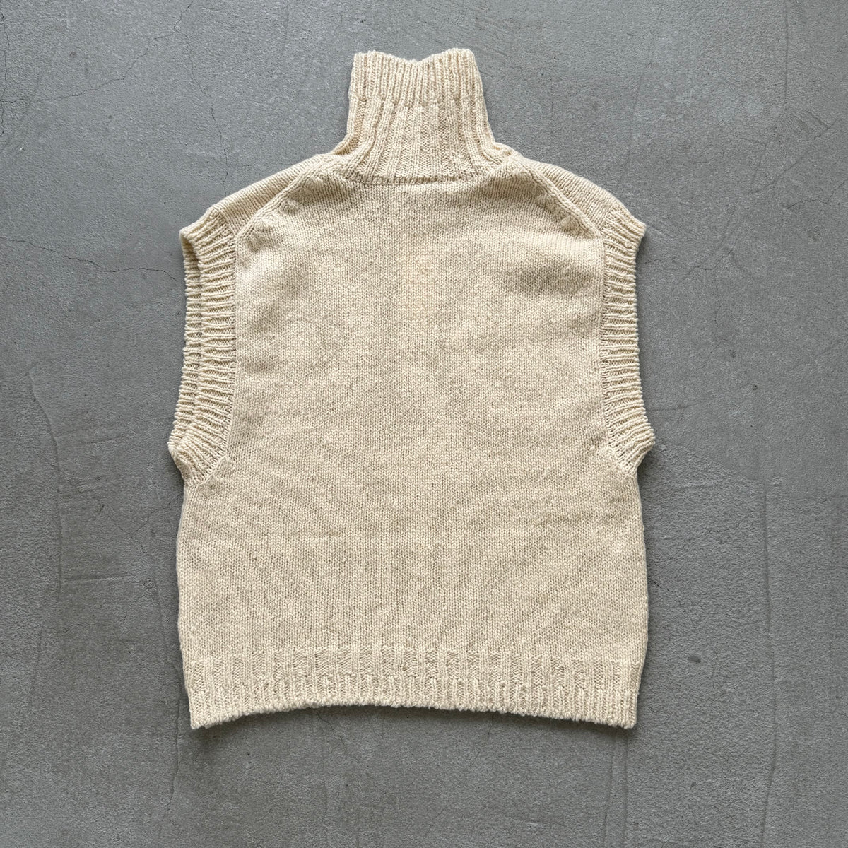 homspun ネップヤーンタートルベスト オフ