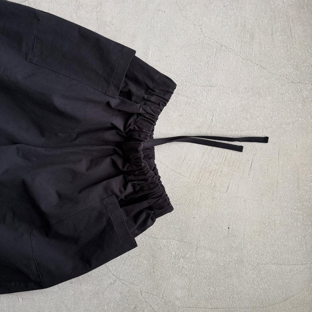 atelier d'antan Perriereコットンワイドパンツ ブラック