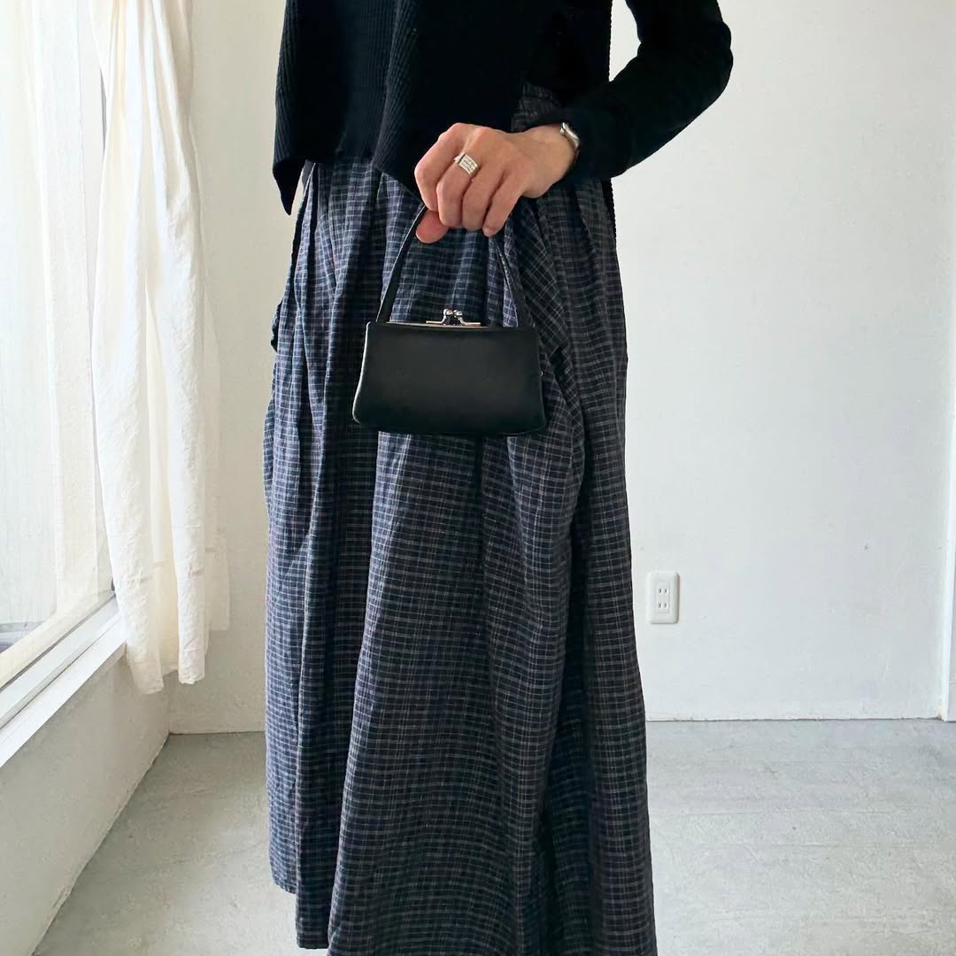 松野屋 持ち手付きがま口財布