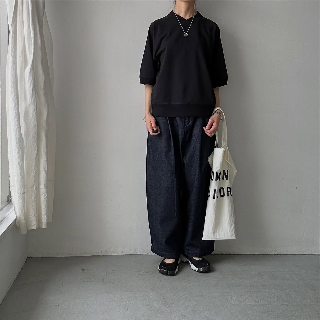 atelier naruse オーガニックコットン半袖スウェットシャツ