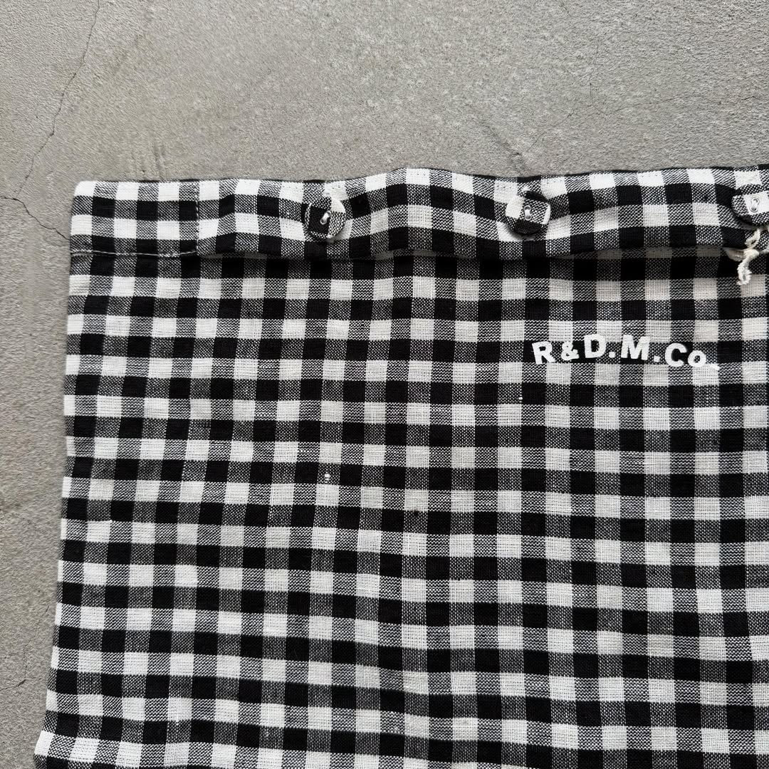 R&D.M.Co ギンガムチェックリネンクッションカバー