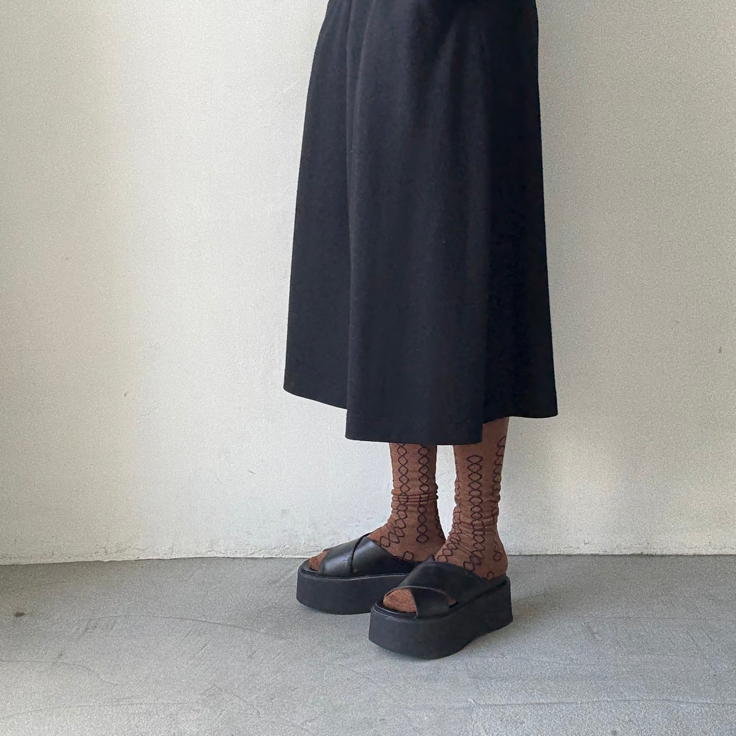 atelier naruse ウールループハイソックス