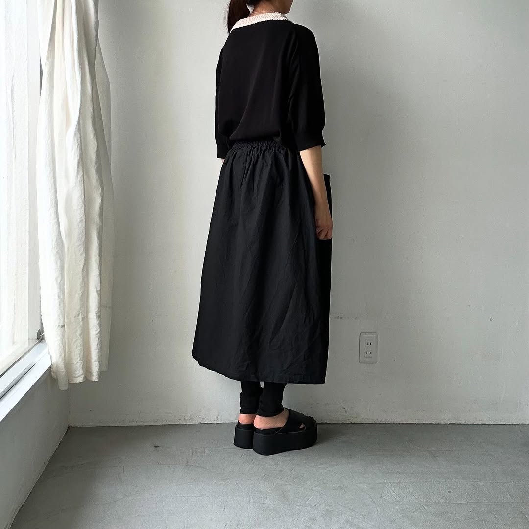 atelier naruse コットンクロシェカラーニット