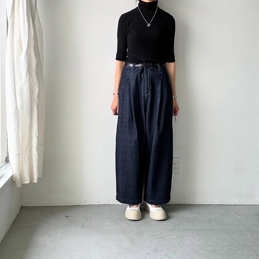 atelier naruse コットンデニムタックパンツ size 1
