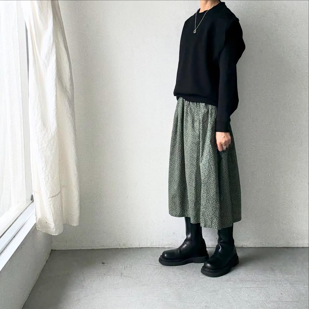 homspun コンパクト裏毛ベスト ブラック