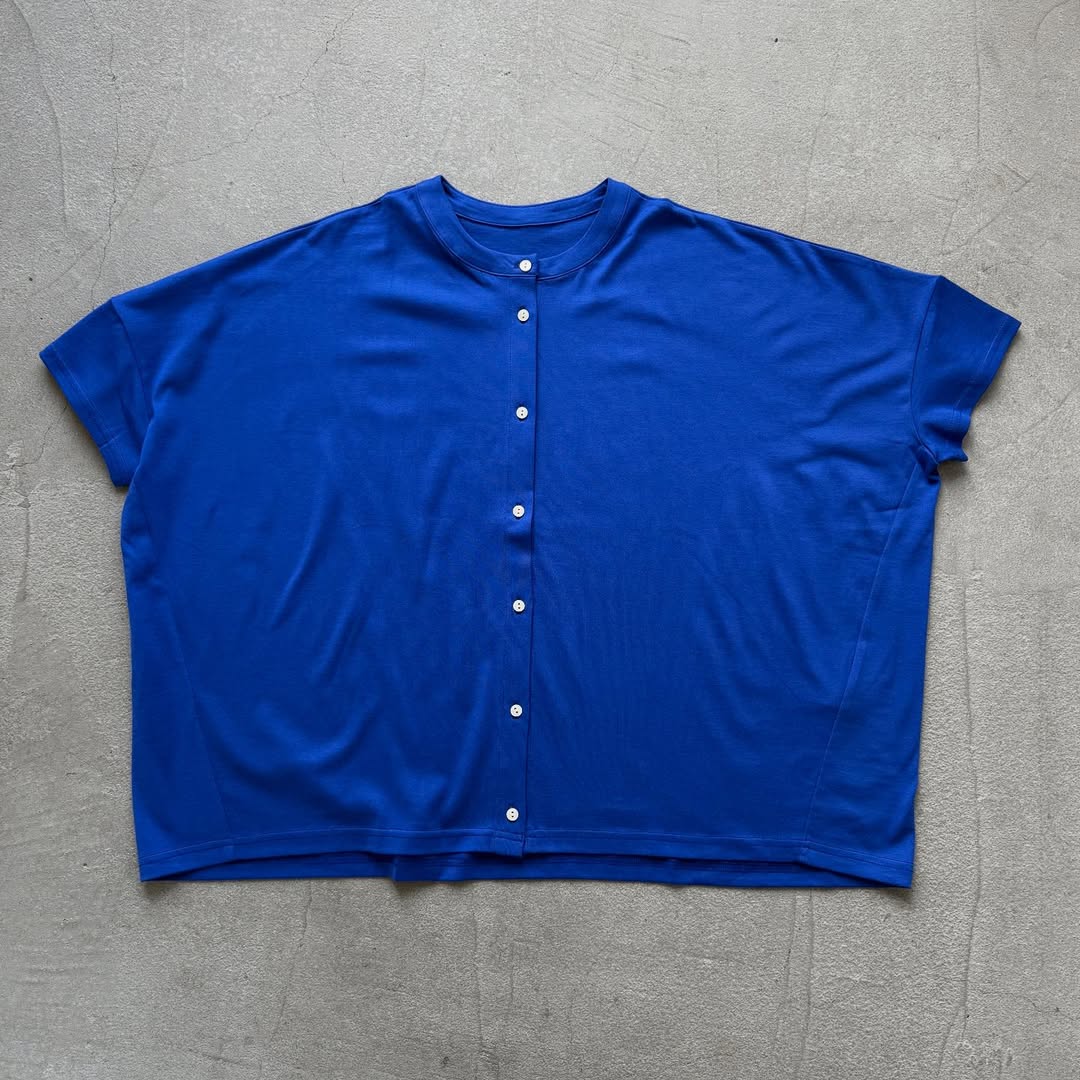 Linenya Tシャツカーディガン ブルー