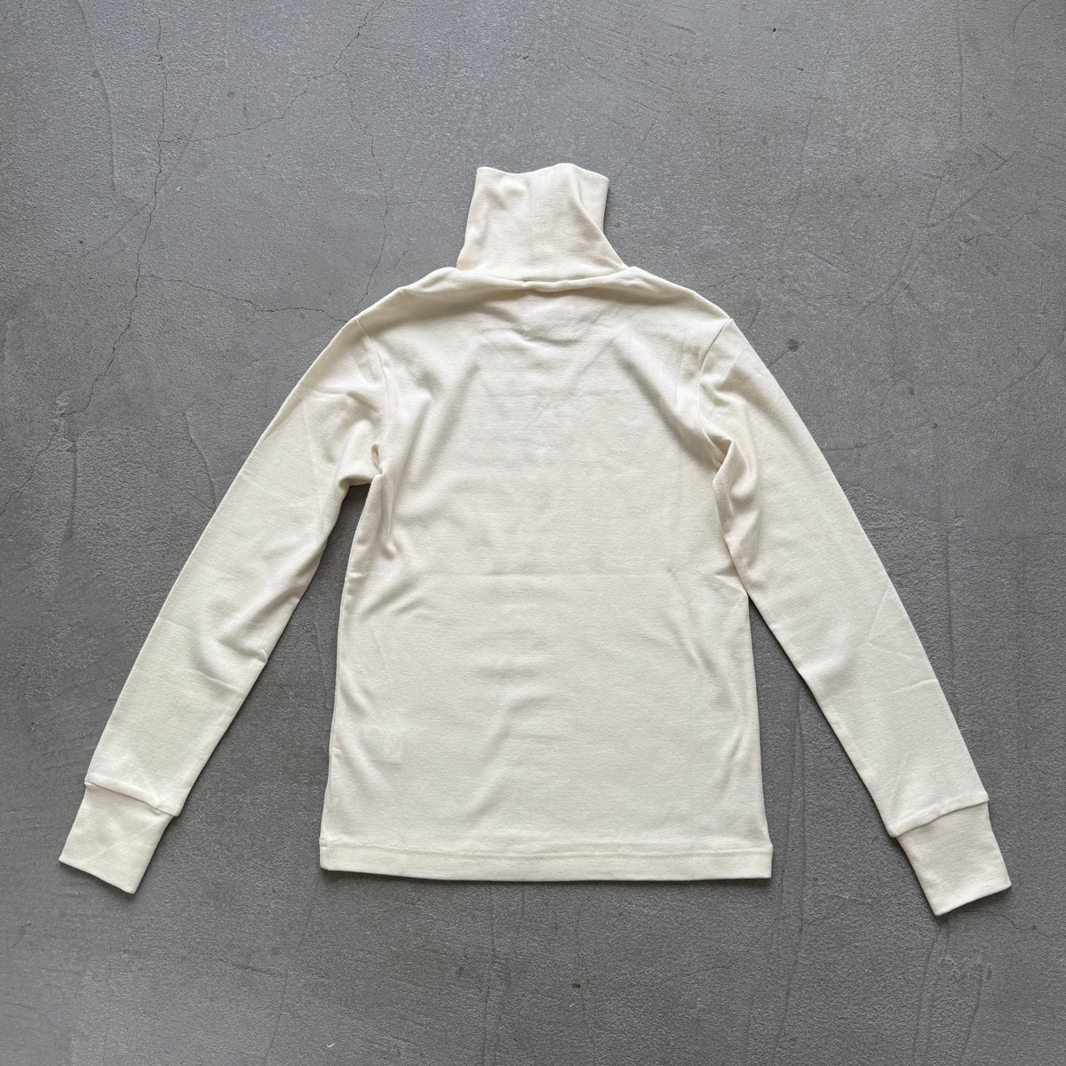 MAGALI コットンウールハイネックカットソー アイボリー