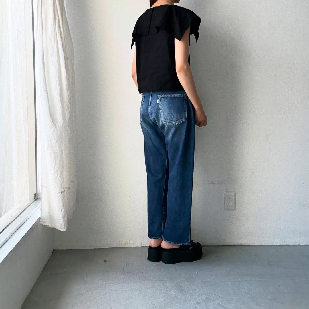 R&D.M.Co リネンコットンピューリタンカラーブラウス