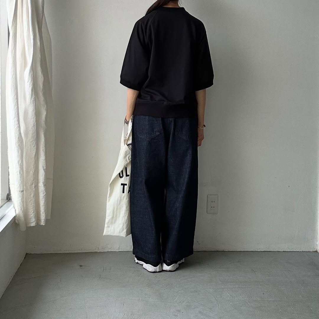 atelier naruse オーガニックコットン半袖スウェットシャツ