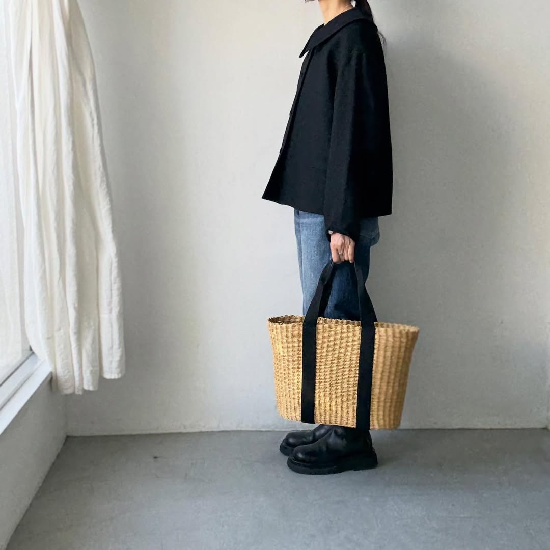 MAGALI シェットランドウールリネンフラットカラージャケット
