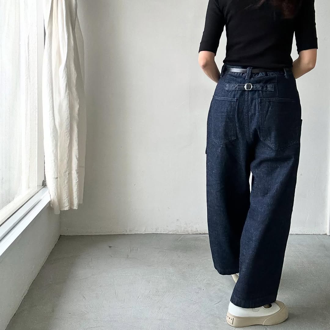 atelier naruse コットンデニムタックパンツ size 1