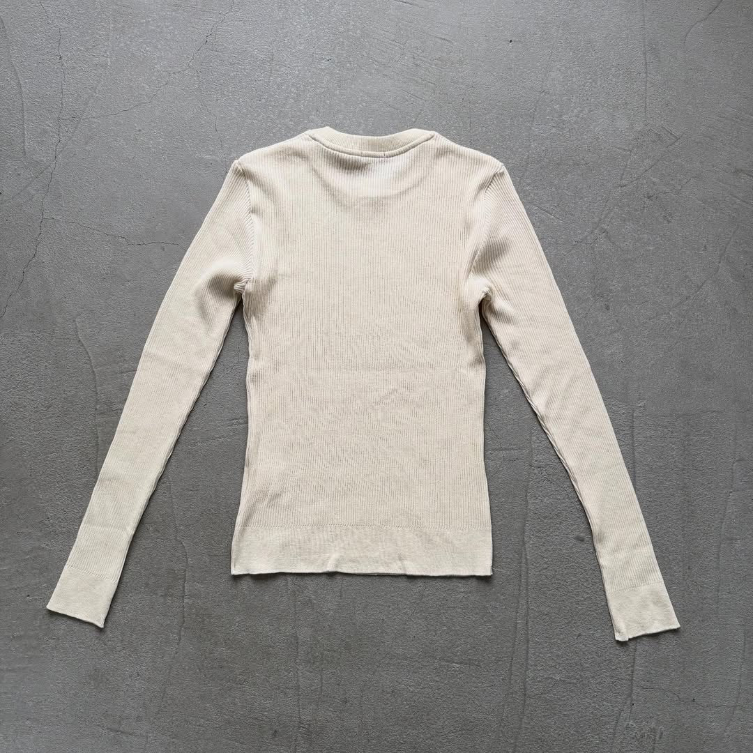 R&D.M.Co クルーネックリブニットソー