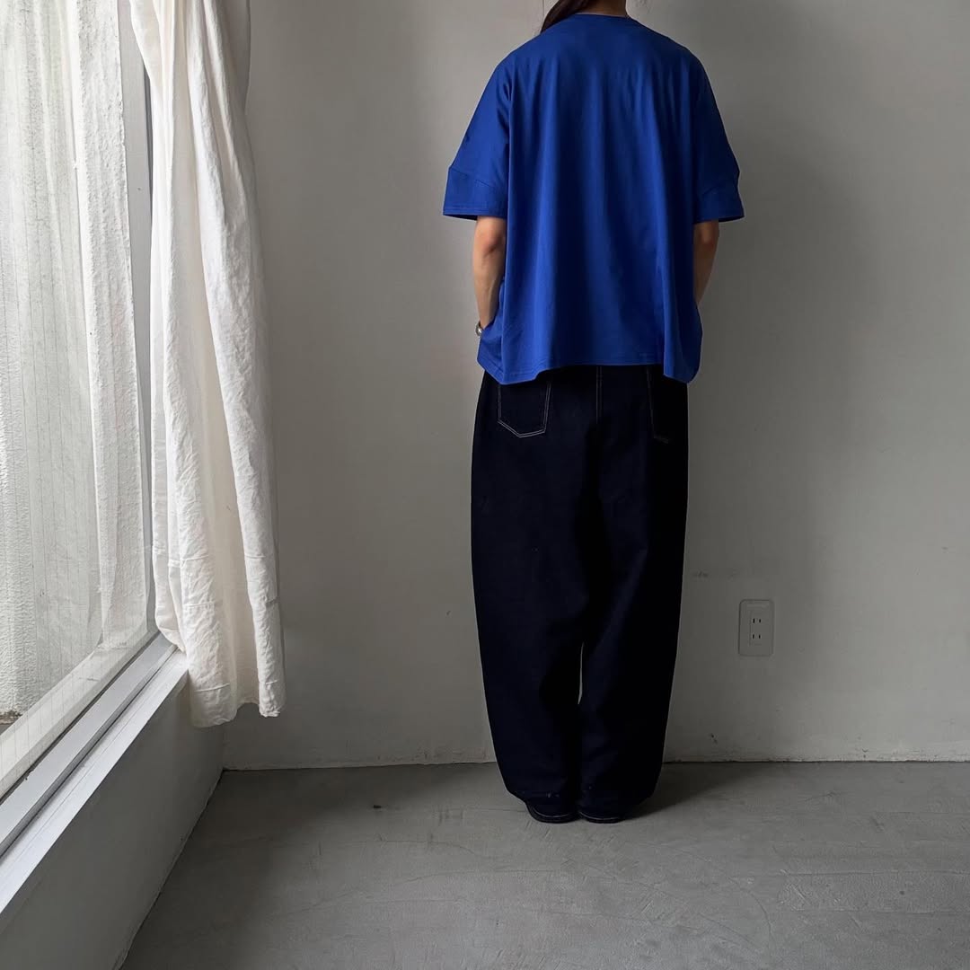 Linenya Tシャツカーディガン ブルー
