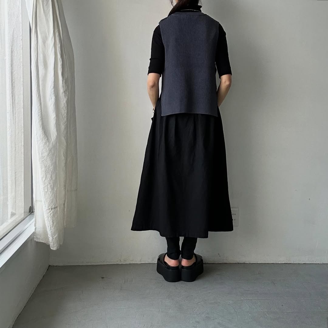 TORICI ツイストワッフルベスト アッシュグレー