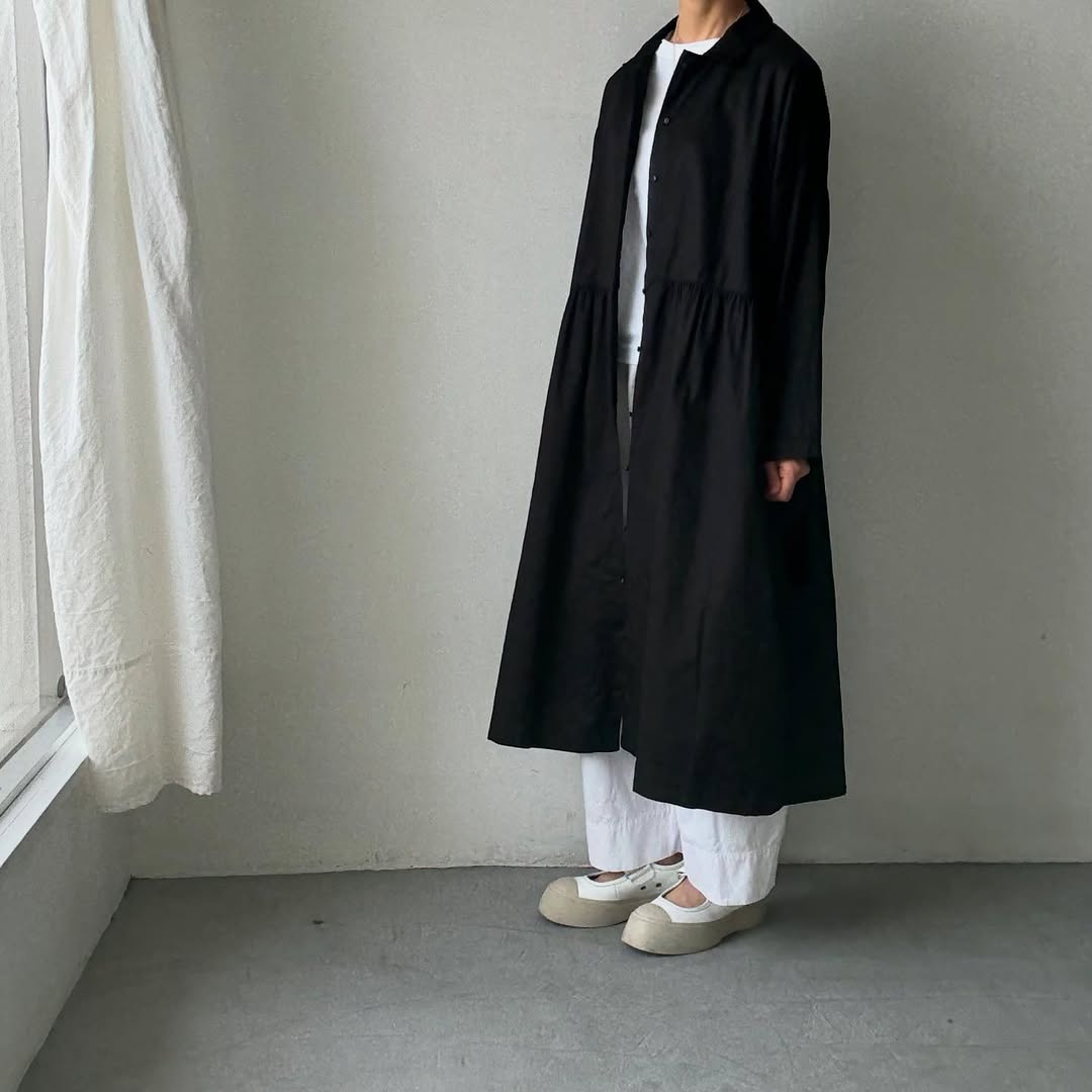 jujudhau コットンツイルカラードドレス