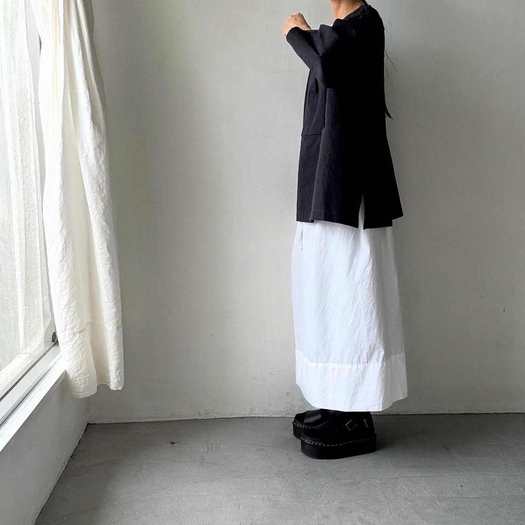 atelier d'antan Bouvetコットンプルオーバー ダークグレー