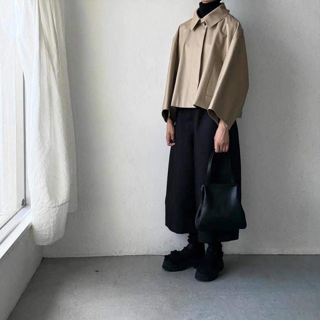TENNE HANDCRAFTED MODERN ベンタイルショートケープコート