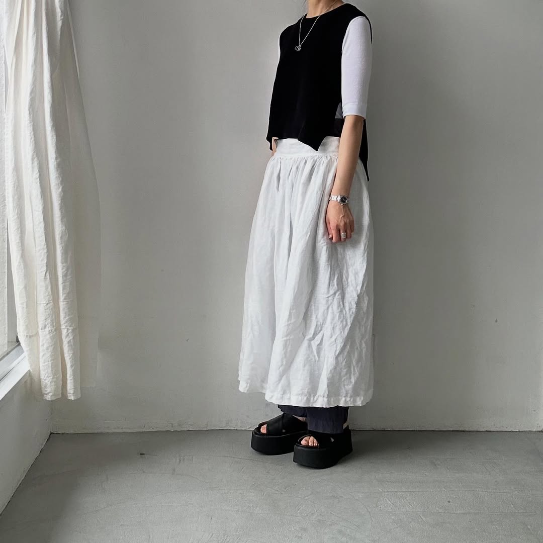 TORICI ツイストワッフルベスト ブラック