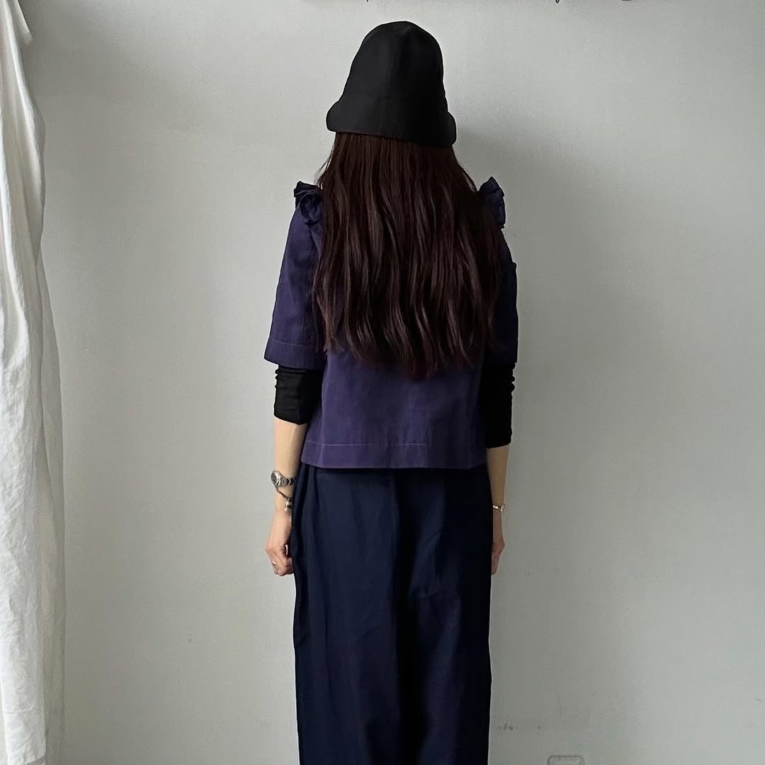 TENNE HANDCRAFTED MODERN ベンタイルコットンハット ブラック