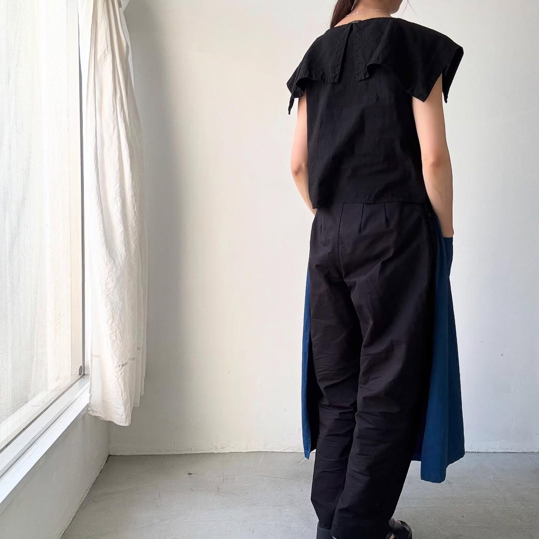R&D.M.Co リネンコットンピューリタンカラーブラウス