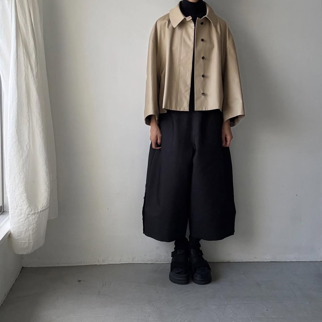 TENNE HANDCRAFTED MODERN ベンタイルショートケープコート