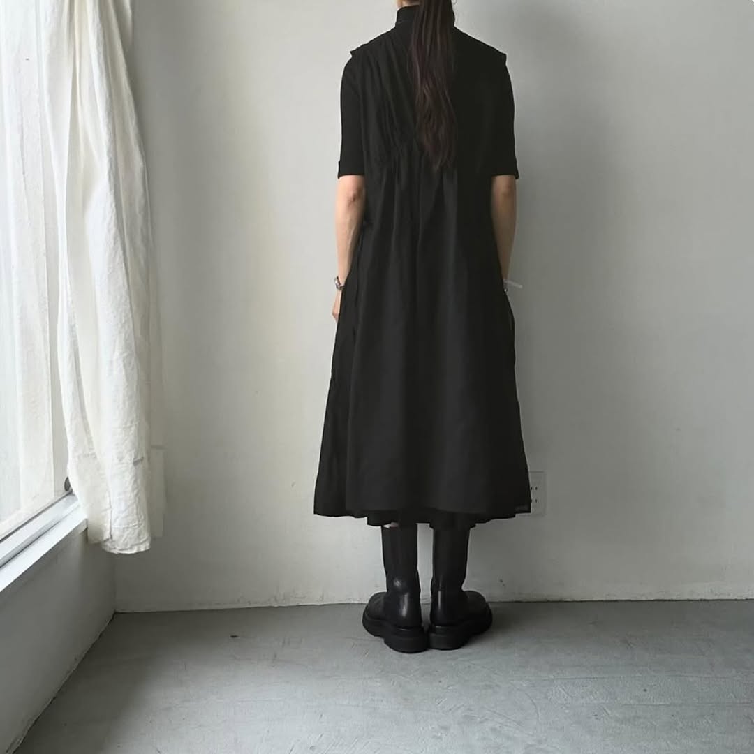 TENNE HANDCRAFTED MODERN コットンオーガンジー2wayロングドレス