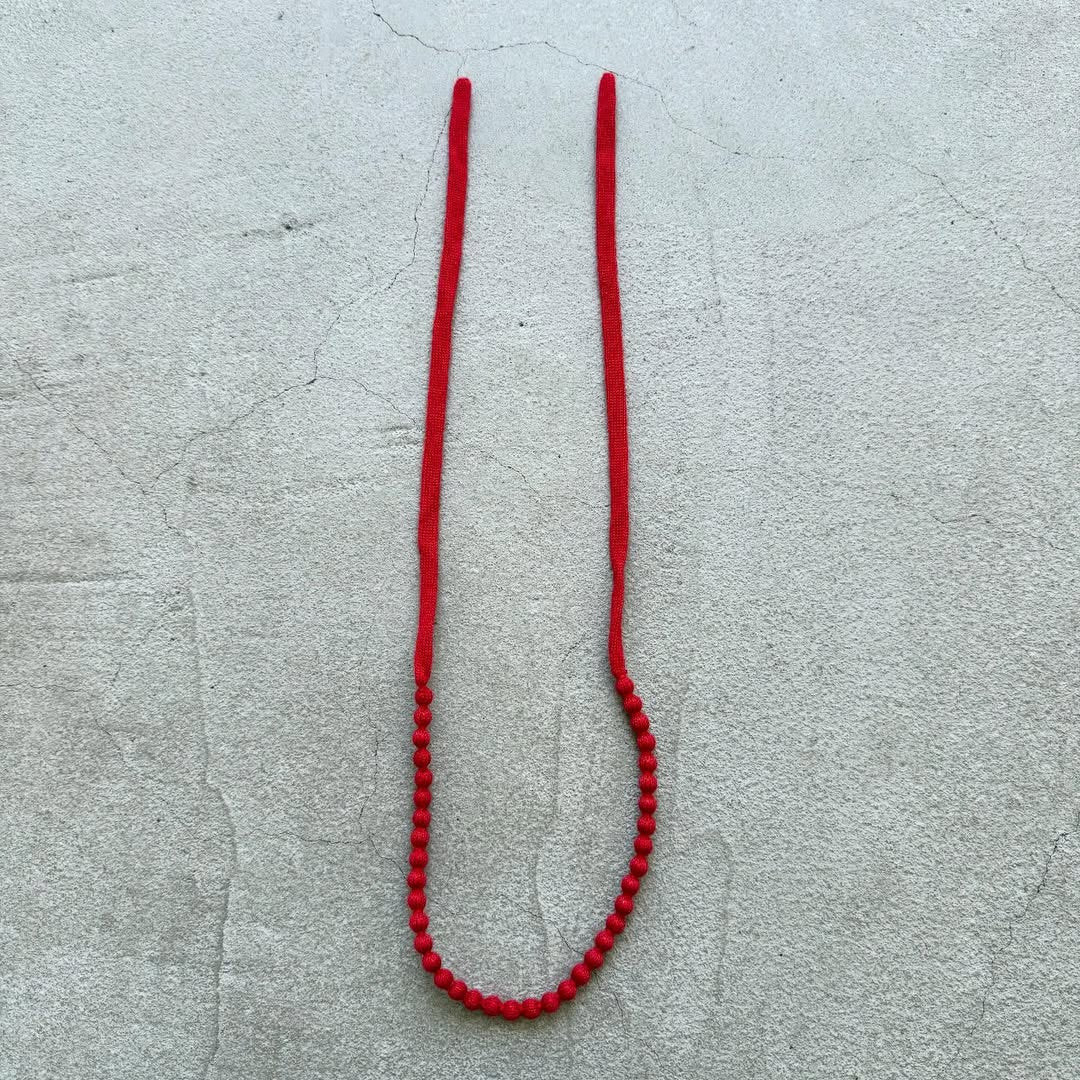 homspun ウールネックレス レッド