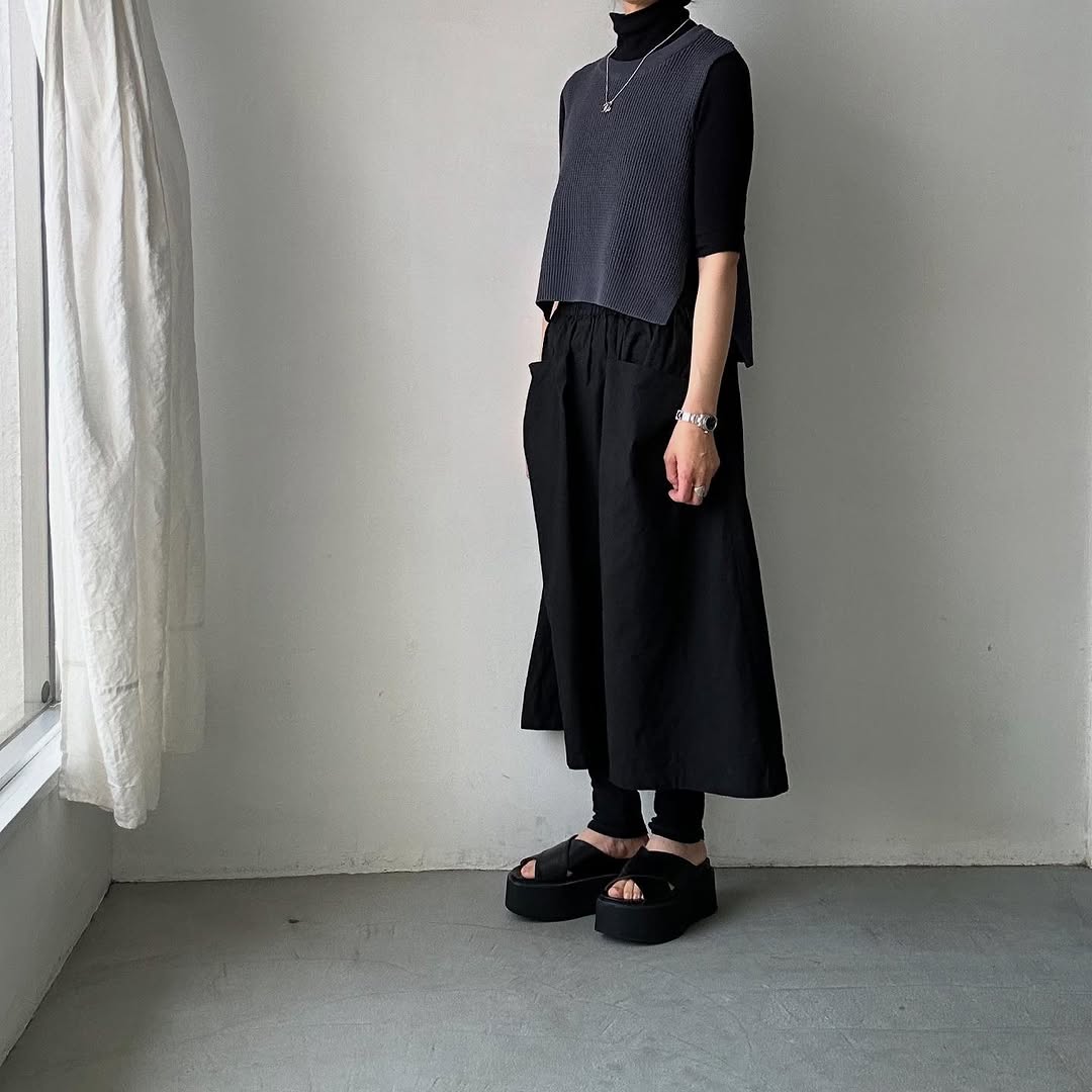 TORICI ツイストワッフルベスト アッシュグレー