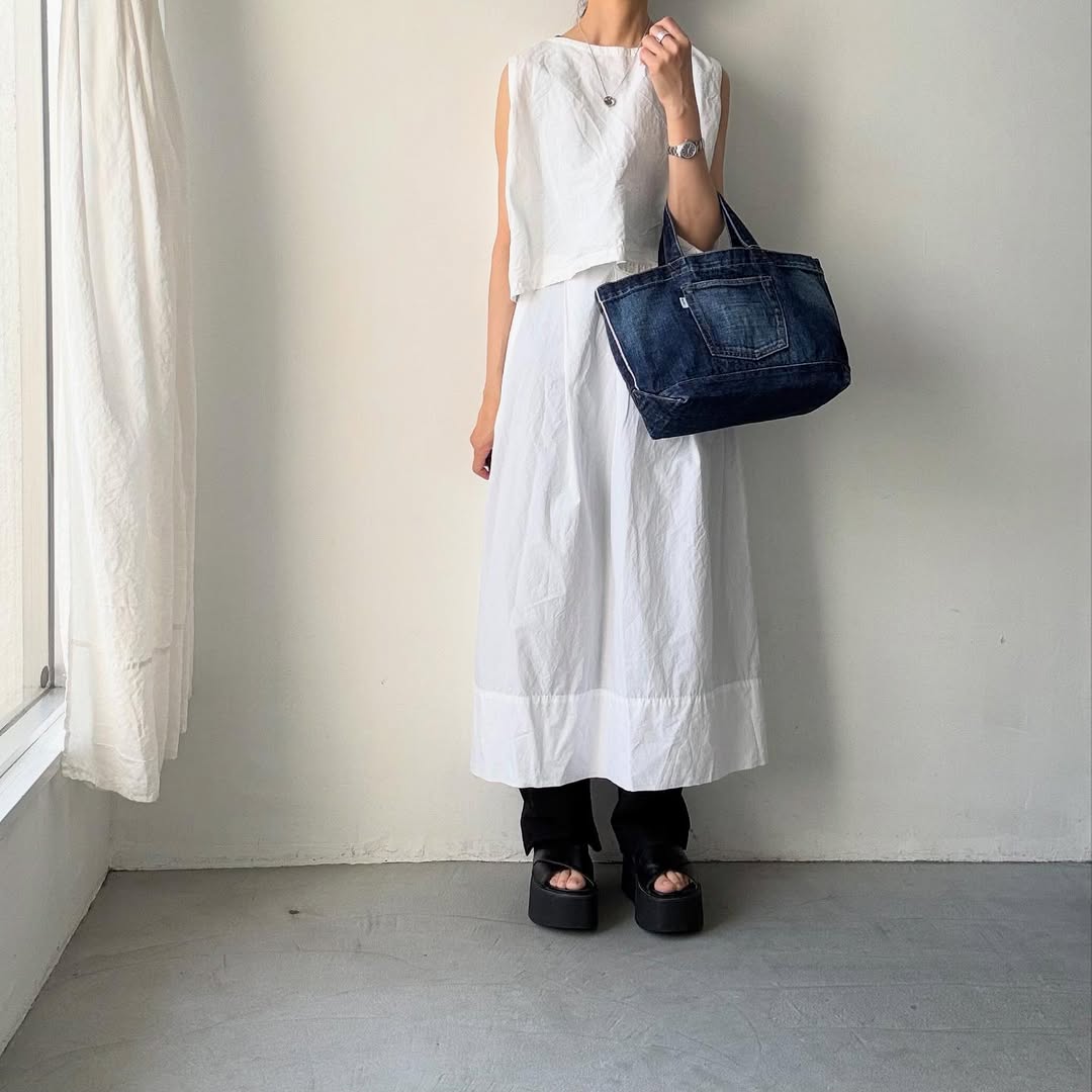 R&D.M.Co デニムトートバッグ
